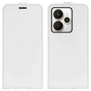 For Realme 15 5G / 15 Pro 5G R64 Texture Single Vertical Flip Leather Phone Case(White)