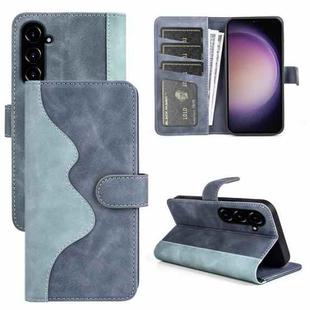 For Samsung Galaxy S23 FE 5G Stitching Horizontal Flip Leather Phone Case(Blue)