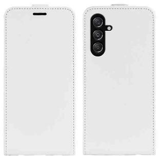 For Samsung Galaxy M34 R64 Texture Vertical Flip Leather Phone Case(White)