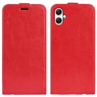 For Samsung Galaxy A05 R64 Texture Vertical Flip Leather Phone Case(Red)