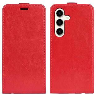 For Samsung Galaxy S24 5G R64 Texture Vertical Flip Leather Phone Case(Red)