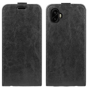 For Samsung Galaxy Xcover 7 Pro R64 Texture Vertical Flip Leather Phone Case(Black)