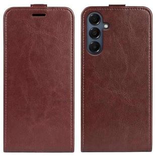 For Samsung Galaxy A17 5G R64 Texture Single Vertical Flip Leather Phone Case(Brown)