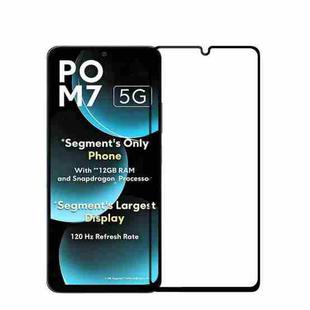 For Xiaomi Poco M7  PINWUYO 9H 2.5D Full Screen Tempered Glass Film(Black)