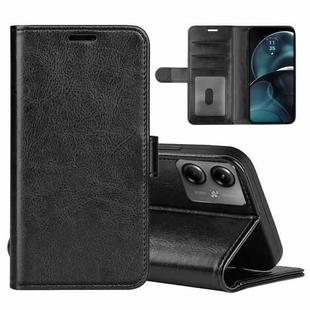 For Motorola Moto G14 R64 Texture Horizontal Flip Leather Phone Case(Black)