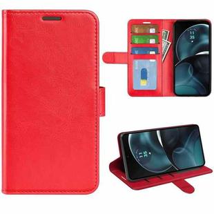 For Motolora Moto G14 R64 Texture Horizontal Flip Leather Phone Case(Red)