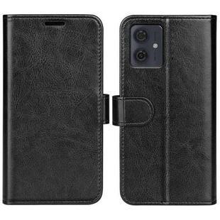 For Motolora Moto G54 R64 Texture Horizontal Flip Leather Phone Case(Black)