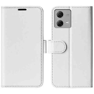 For Motorola Moto G84 R64 Texture Horizontal Flip Leather Phone Case(White)