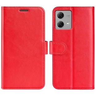 For Motorola Moto G84 R64 Texture Horizontal Flip Leather Phone Case(Red)