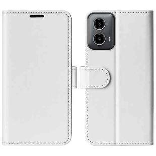 For Motolora Moto G34 R64 Texture Horizontal Flip Leather Phone Case(White)
