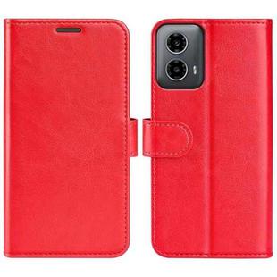 For Motorola Moto G34 R64 Texture Horizontal Flip Leather Phone Case(Red)