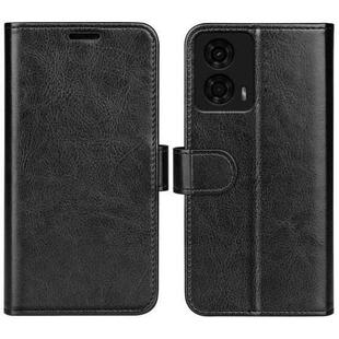 For Motorola Moto G24 R64 Texture Horizontal Flip Leather Phone Case(Black)