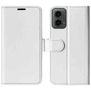 For Motolora Moto G 5G 2024 R64 Texture Horizontal Flip Leather Phone Case(White)
