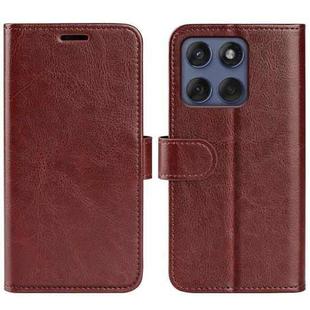For Motorola Edge 60 / 60 Fusion R64 Texture Horizontal Flip Leather Phone Case(Brown)