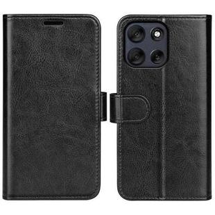 For Motorola Moto G56 5G / G66Y / G66J  R64 Texture Horizontal Flip Leather Phone Case(Black)
