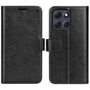 For Motorola Moto G86 5G R64 Texture Horizontal Flip Leather Phone Case(Black)