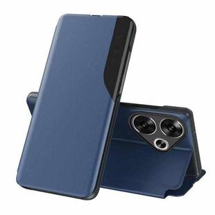 For Xiaomi Poco F6 Attraction Flip Holder Leather Phone Case(Blue)