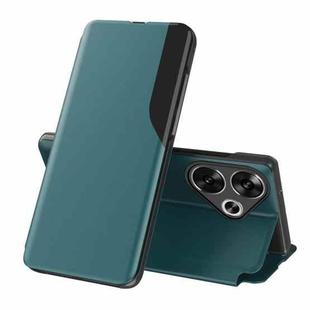 For Xiaomi Poco F6 Attraction Flip Holder Leather Phone Case(Green)