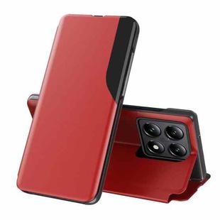 For Xiaomi 14T Pro Attraction Flip Holder Leather Phone Case(Red)