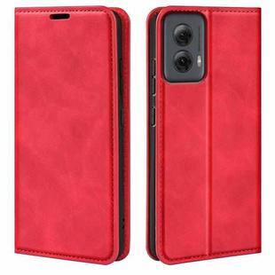 For Motorola Moto G Power 5G 2024 Retro-skin Magnetic Suction Leather Phone Case(Red)