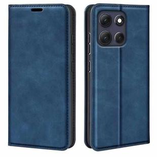 For Motorola Moto G86 5G Retro-skin Magnetic Suction Leather Phone Case(Dark Blue)