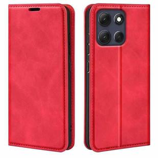 For Motorola Moto G86 5G Retro-skin Magnetic Suction Leather Phone Case(Red)