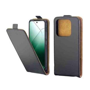 For Xiaomi 14 Vertical Flip Leather Phone Case with Card Slot(Black)