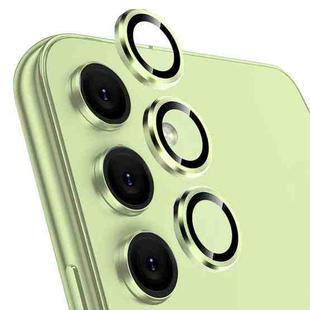 For Samsung Galaxy A24 NORTHJO Camera Lens Protector Tempered Glass CD Vein Metal Ring Film(Green)