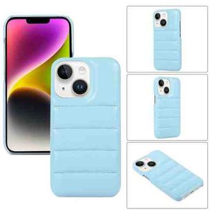 For iPhone 15 Down Jacket Airbag Shockproof Phone Case(Blue)