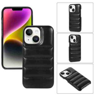 For iPhone 15 Down Jacket Airbag Shockproof Phone Case(Black)