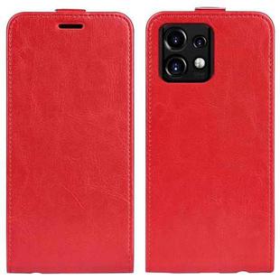 For Motorola Moto X40 Pro R64 Texture Single Vertical Flip Leather Phone Case(Red)