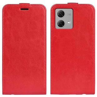 For Motorola Moto G84 R64 Texture Single Vertical Flip Leather Phone Case(Red)