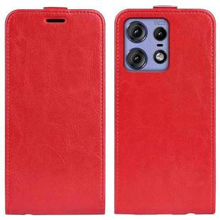 For Motorola Edge 50 Pro R64 Texture Single Vertical Flip Leather Phone Case(Red)