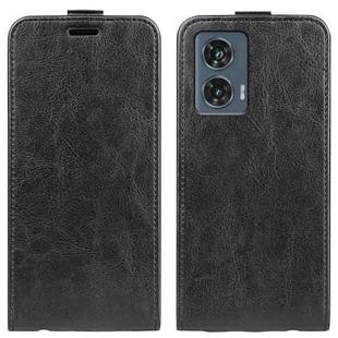 For Motorola Edge 50 Fusion R64 Texture Single Vertical Flip Leather Phone Case(Black)