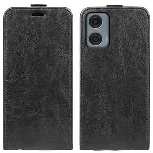 For Motorola Moto G24 Power R64 Texture Single Vertical Flip Leather Phone Case(Black)