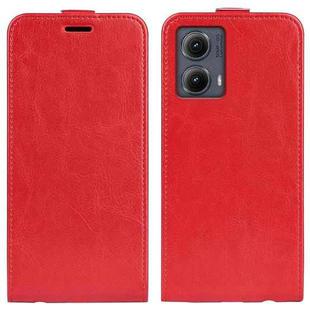 For Motorola Edge 5G 2024 R64 Texture Single Vertical Flip Leather Phone Case(Red)