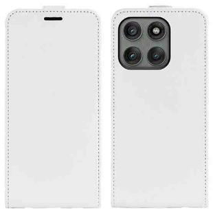 For Motorola Edge 60 Pro R64 Texture Single Vertical Flip Leather Phone Case(White)