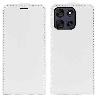For Motorola Moto G56 5G / G66Y R64 Texture Single Vertical Flip Leather Phone Case(White)