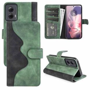 For Motolora Edge 50 Pro Stitching Horizontal Flip Leather Phone Case(Green)