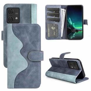 For Motolora Edge 50 Fusion Stitching Horizontal Flip Leather Phone Case(Blue)