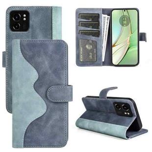 For Motolora Edge 50 Ultra Stitching Horizontal Flip Leather Phone Case(Blue)