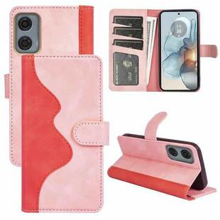 For Motolora Moto G24 Power Stitching Horizontal Flip Leather Phone Case(Red)