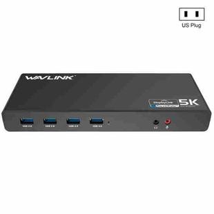Wavlink UG69DK1 5K Type-C Dual Display USB 3.0 Video Gigabit Ethernet HDMI Docking Station, Plug:US Plug