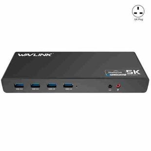 Wavlink UG69DK1 5K Type-C Dual Display USB 3.0 Video Gigabit Ethernet HDMI Docking Station, Plug:UK Plug