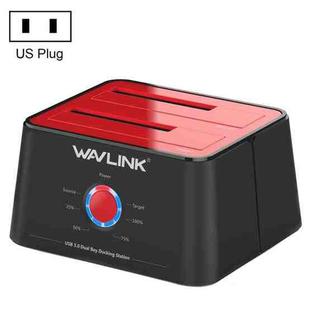 Wavlink ST334U SSD Dual Bay External Hard Drive Docking Station USB 3.0 to SATA I/II/III(US Plug)