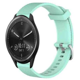 For Garmin Vivomove Sport 20mm Diamond Textured Silicone Watch Band(Teal)