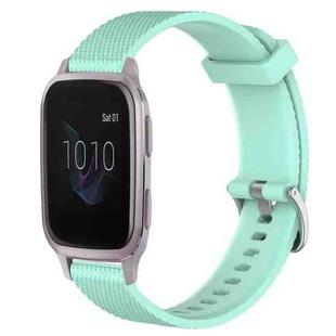 For Garmin Venu SQ 20mm Diamond Textured Silicone Watch Band(Teal)