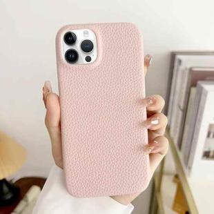 For iPhone 15 Pro Max Litchi Texture All-inclusive Shockproof Phone Case(Pink)