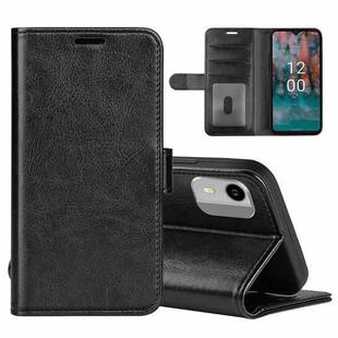 For Nokia C12 R64 Texture Horizontal Flip Leather Phone Case(Black)