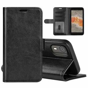 For Nokia C02 R64 Texture Horizontal Flip Leather Phone Case(Black)